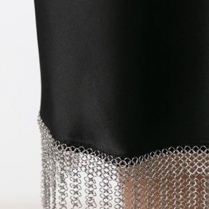 ALEXANDER WANG NOCTURNAL CHAIN LINK SILK SKIRT